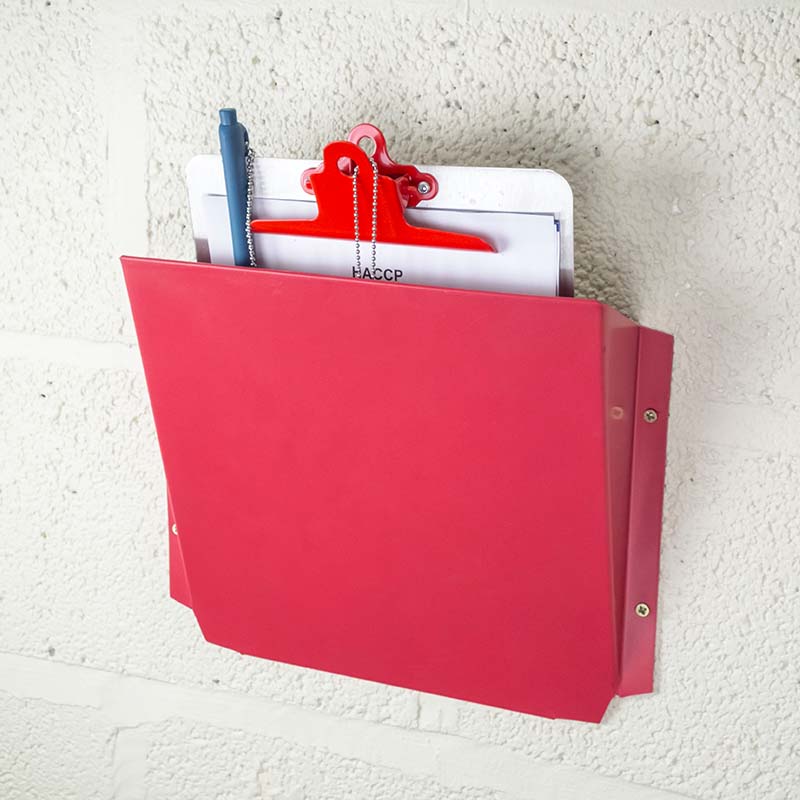 thumbnail interactive-video image 1 of VICS Falcon Clipboard Wall Rack - 4 Pocket Organization System For Forms & Repair Orders 1 of 11